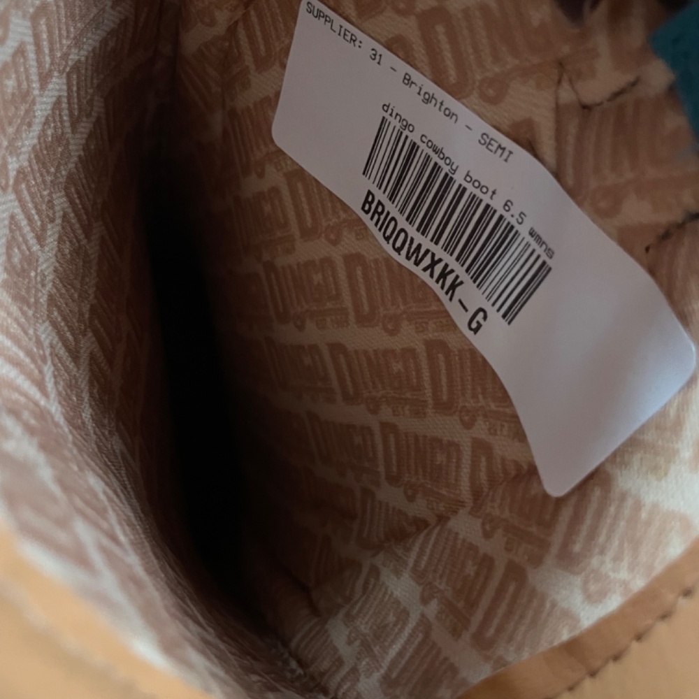 Dingo: Womens Spirit Trail Western Boots Snip Toe Size 6.5 NWT - Picture 11 of 11